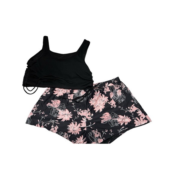 SHEIN CURVE Draw String Side, Floral Print swimsuit 🩱 - Picture 5 of 9